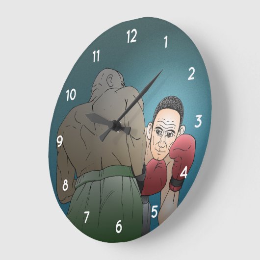 勝敗 ラージ壁時計 (傾斜)