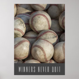 勝者が決してやめ野球感動的を ポスター