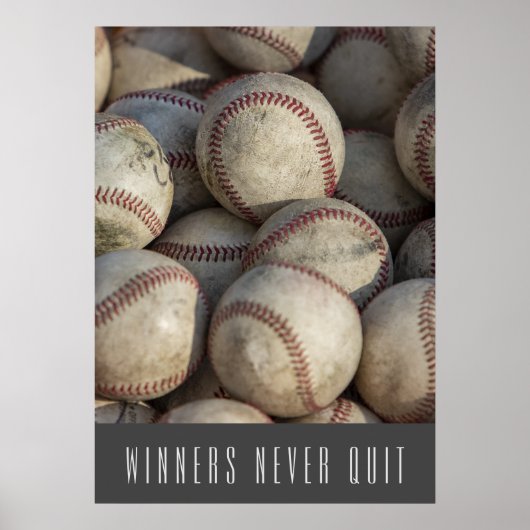 勝者が決してやめ野球感動的を ポスター (正面)
