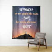 勝者とは失敗しない人ではない タペストリー (インサイチュ)