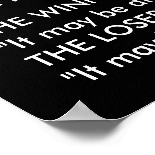 勝者と敗者 ポスター (角)