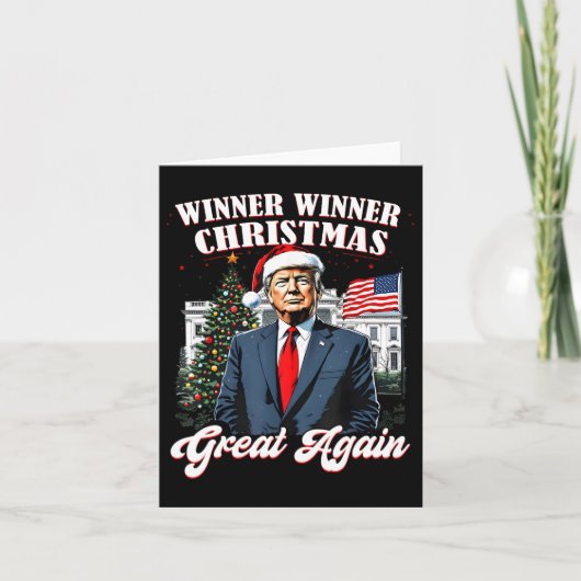 勝者のクリスマス再素晴らし度おもしろいトランプ2024 カード (正面)