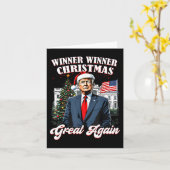 勝者のクリスマス再素晴らし度おもしろいトランプ2024 カード (黄色い花)