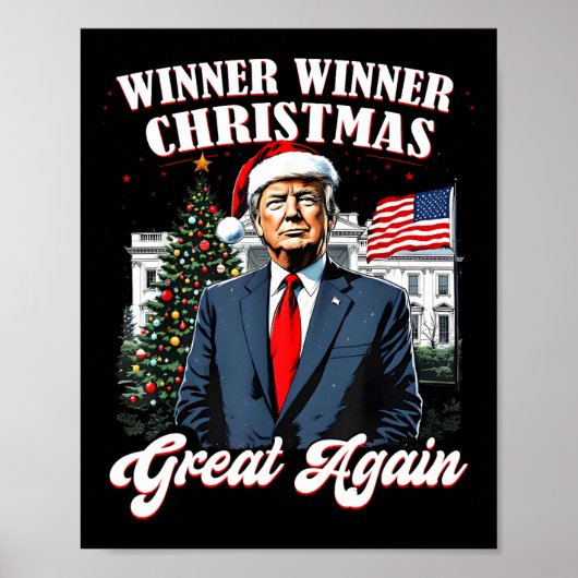 勝者のクリスマス再素晴らし度おもしろいトランプ2024 ポスター (正面)