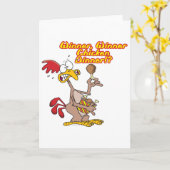 勝者のチキンディナーの皮肉なユーモア カード (黄色い花)