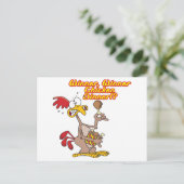 勝者のチキンディナーの皮肉なユーモア ポストカード (スタンド正面)