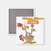 勝者のチキンディナーの皮肉なユーモア マグネット (正面/裏面)