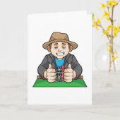 勝者のトランプのポーカー カード (黄色い花)