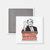 勝者の七面鳥ディナーおもしろいトルコトランプタ マグネット (正面/裏面)