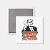 勝者の七面鳥ディナーおもしろいトルコトランプタ マグネット (正面/裏面)