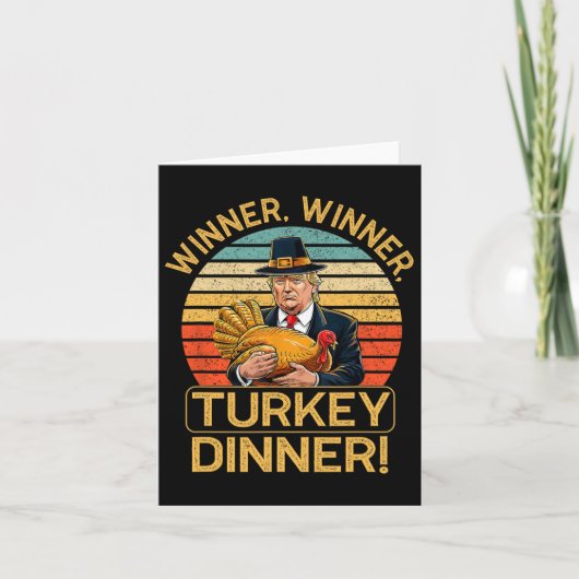 勝者の勝者トルコのディナーユーモアおもしろいトランプ カード (正面)