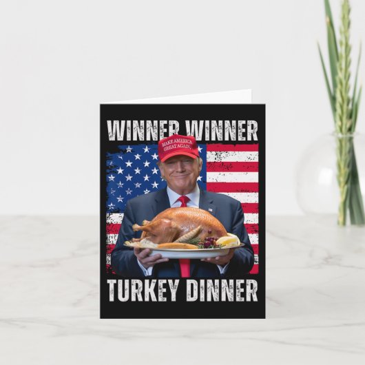 勝者の勝者トルコのディナーユーモアおもしろいトランプ カード (正面)