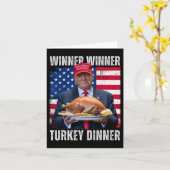 勝者の勝者トルコのディナーユーモアおもしろいトランプ カード (黄色い花)