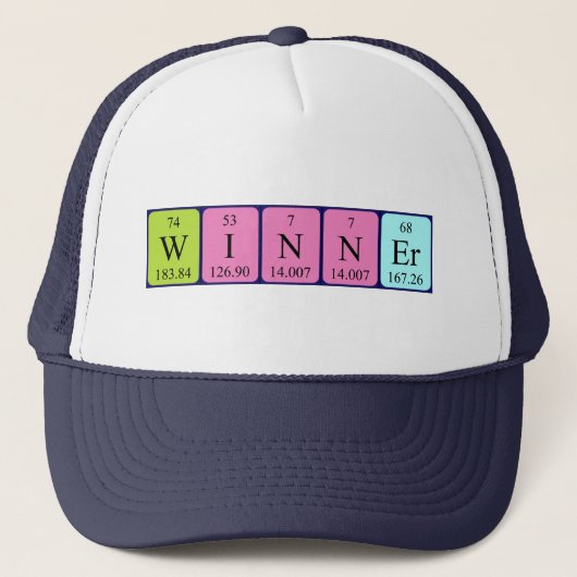 勝者の定期的なテーブル名hat キャップ (正面)