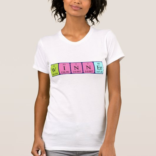 勝者の期間表名のシャツ Tシャツ (正面)