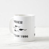 勝者の水泳チーム1996年のアイコン コーヒーマグカップ (正面左)