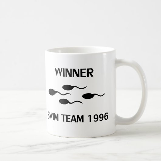 勝者の水泳チーム1996年のアイコン コーヒーマグカップ (右)