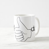 勝者のduhマグ コーヒーマグカップ (正面右)