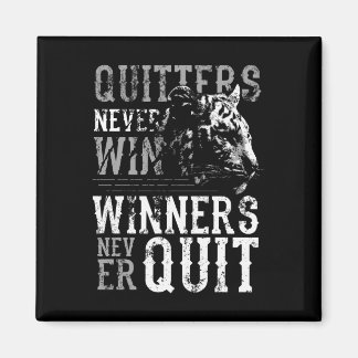 勝者は決してやめトラ感動的グ磁石 マグネット