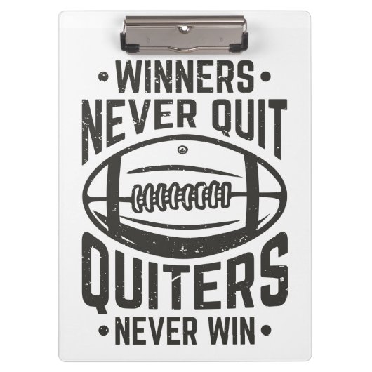 勝者は決してやめ引用文 クリップボード (正面)