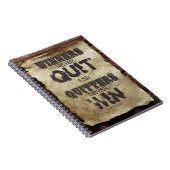 勝者は決して勝ちやめを得ないし、追い出し者は決して勝たない ノートブック (右側)