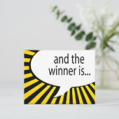 勝者は!漫画の吹き出し ポストカード (スタンド正面)