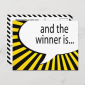 勝者は!漫画の吹き出し ポストカード (正面/裏面)