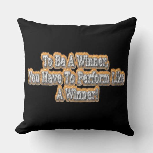 「勝者へ」かわいいデザイン。買今 クッション (正面)