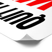 勝者を決して勝ち取らないやめ ポスター (角)