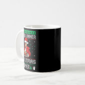 勝者クリスマスディナーサンタトランプ醜いSw コーヒーマグカップ (正面左)