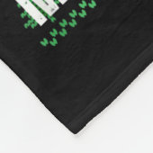 勝者クリスマスディナーサンタトランプ醜いSw フリースブランケット (角)