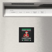 勝者クリスマスディナーサンタトランプ醜いSw マグネット (インサイチュ (食洗機))