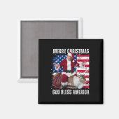勝者クリスマスディナーサンタトランプ醜いSw マグネット (正面/裏面)