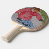 勝者ダウンヒルスノースキーヤー 卓球ラケット (正面アングル)