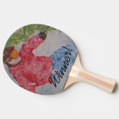 勝者ダウンヒルスノースキーヤー 卓球ラケット (横)