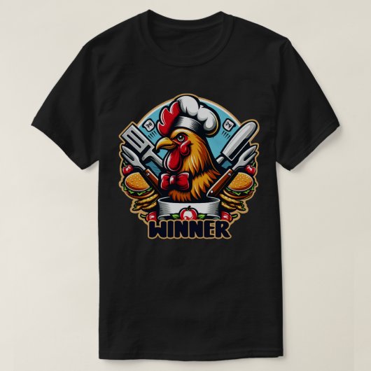 勝者チキンディナー5 Tシャツ (デザイン正面)