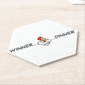 勝者ディナーグリル紙コースターオリンピアスの努力 ペーパーコースター (アングル)