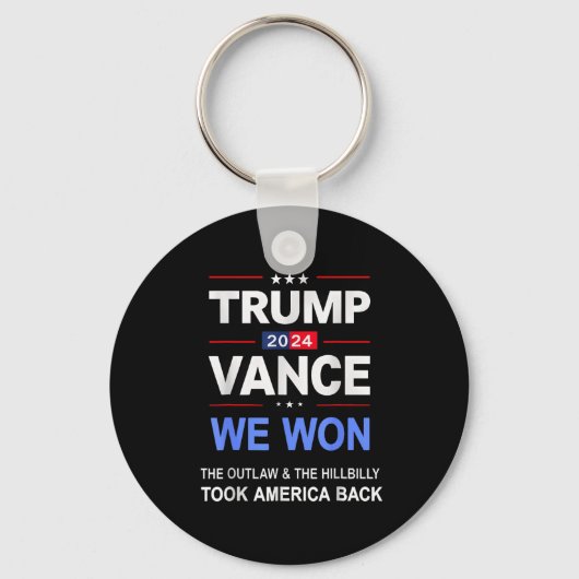 勝者トランプVance我々が勝ったByck America Keepsa キーホルダー (正面)