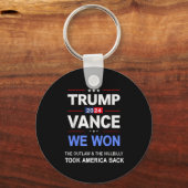 勝者トランプVance我々が勝ったByck America Keepsa キーホルダー (正面)