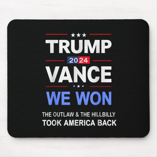 勝者トランプVance我々が勝ったByck America Keepsa マウスパッド (正面)