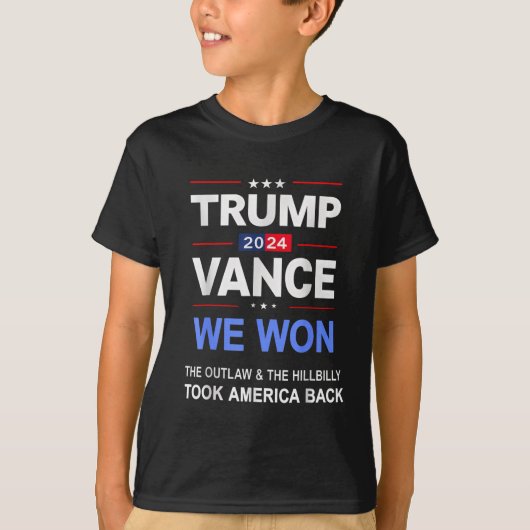 勝者トランプVance我々が勝ったByck America Keepsa Tシャツ (正面)