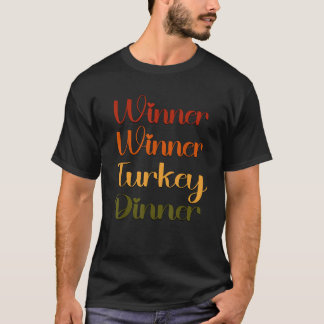 勝者トルコのディナーおもしろいトランプ感謝祭 Tシャツ
