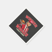 勝者トルコのディナートランプ感謝祭 スタンダードカクテルナプキン (角)