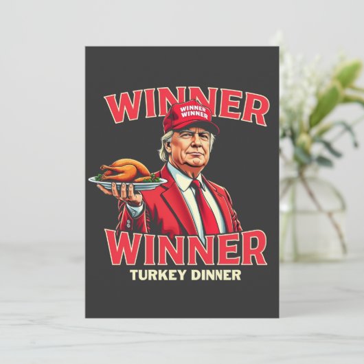 勝者トルコのディナートランプ感謝祭 招待状 (スタンド正面)