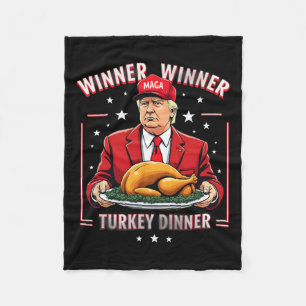 勝者トルコのディナードナルドトランプのクリスマス フリースブランケット