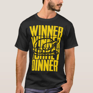 勝者トルコの夕食の饗宴ジョークのユーモア感謝祭 Tシャツ
