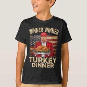 勝者トルコ夕食感謝祭ドナルドTr Tシャツ