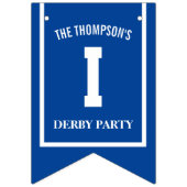 勝者パーソナライズされたのサークルダーカラフルビーパーティー バンティングフラッグ (第3の旗)