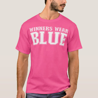 勝者衣服ブルースピリット衣服チームゲームカラー戦争 Tシャツ