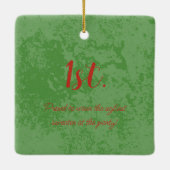 勝者！勝者！20最高のxxの醜いセーター セラミックオーナメント (裏面)